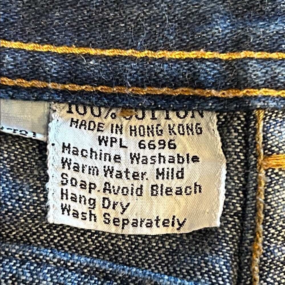 Porsche 5th Gear Wide Leg Raw Hem Jeans - Picture 5 of 8